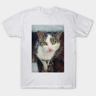 Cat portrait painting T-Shirt